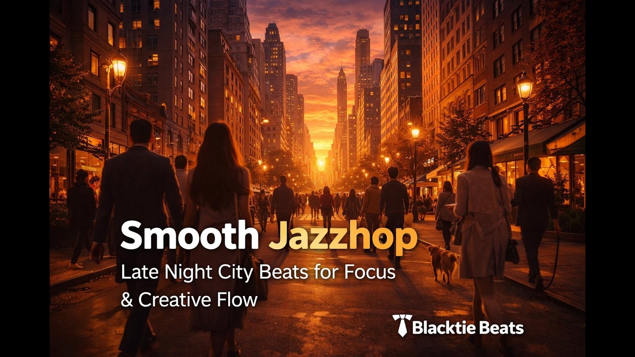 Smooth Jazzhop – Late Night City Beats for Focus & Creative Flow | Blacktie Beats