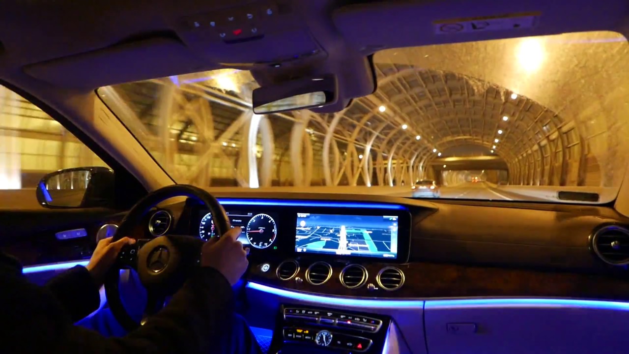 2016 Mercedes-Benz E-Class NIGHT DRIVING & BURMESTER Sound TEST DRIVE