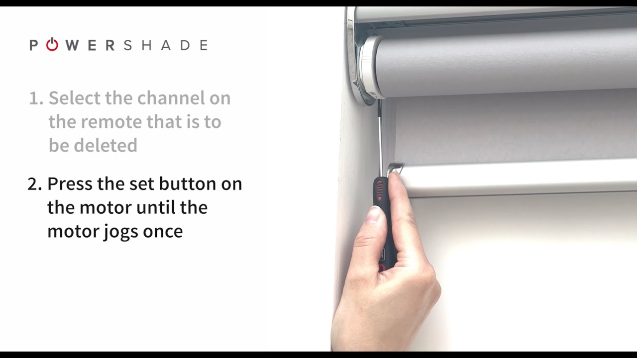 Powershade Advanced Programming Instructions