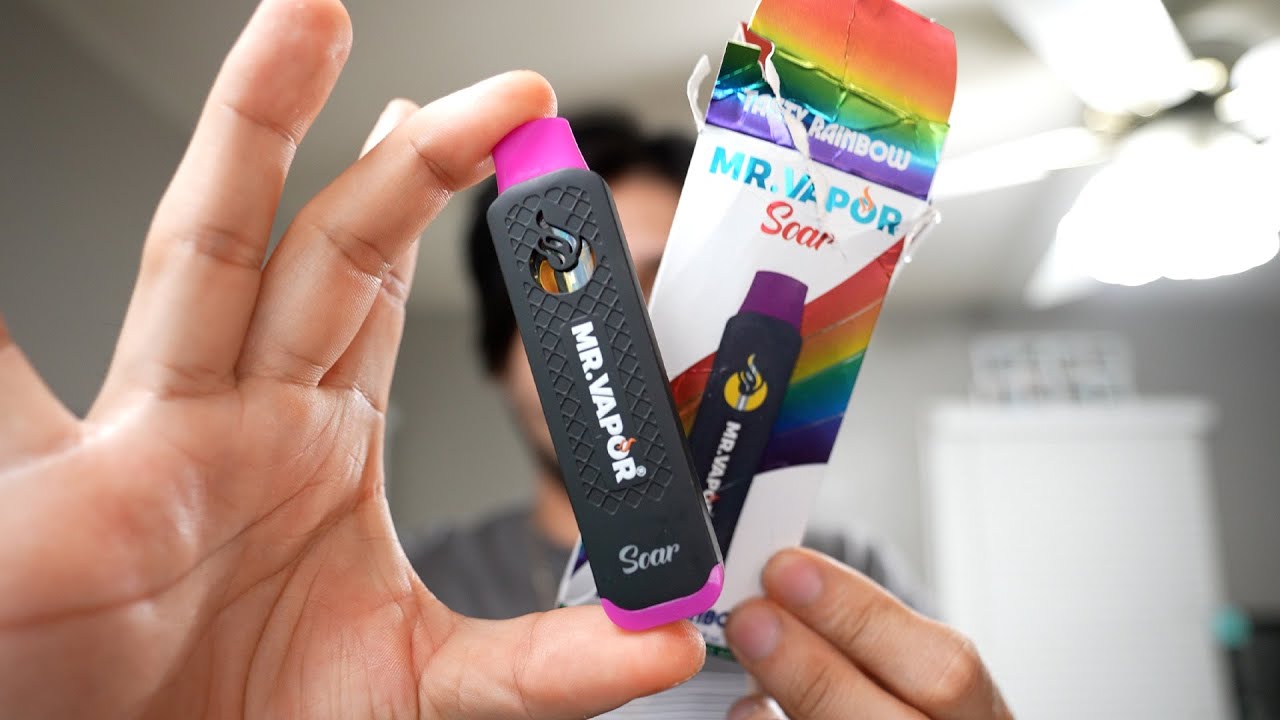 MR. VAPOR 1G Disposable Vape Review (TASTY RAINBOW)