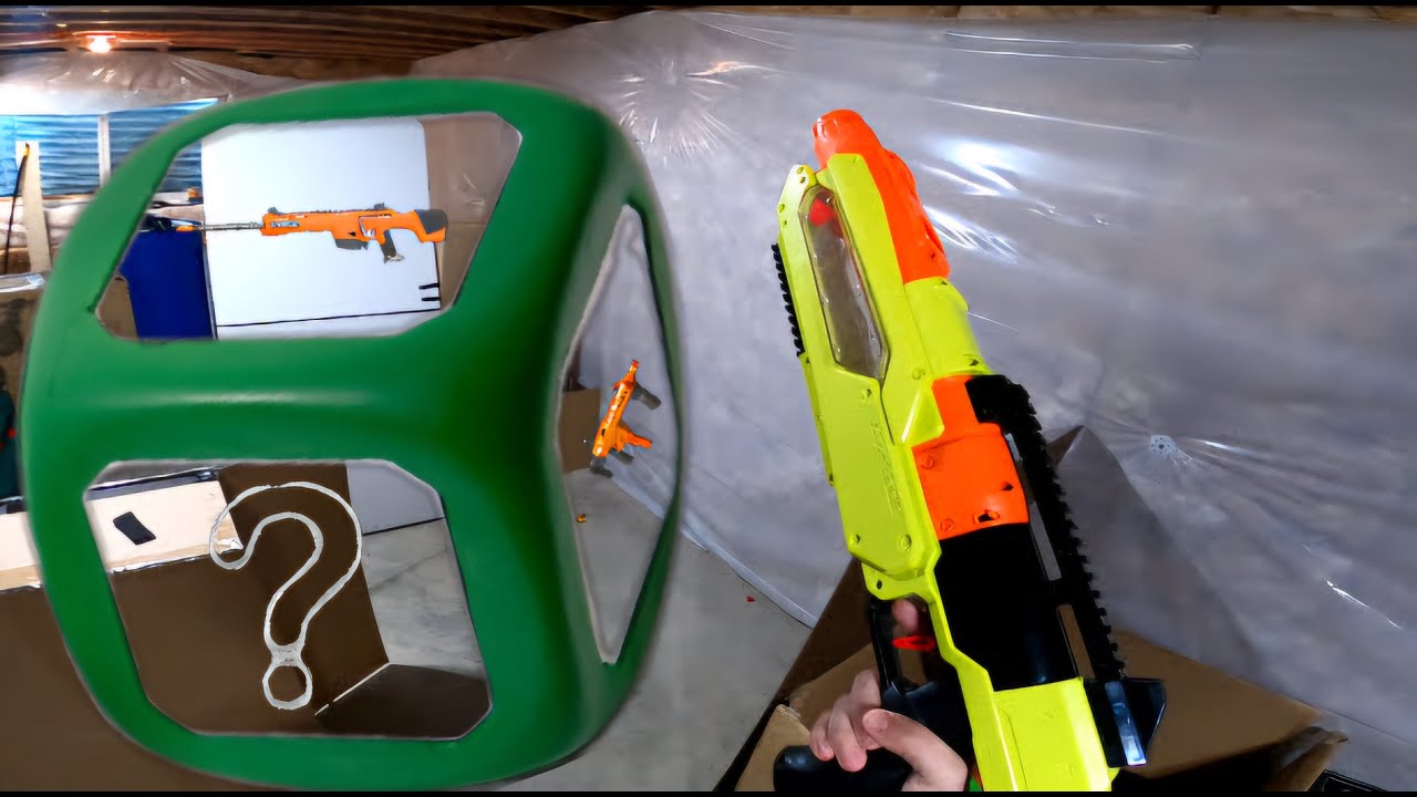 Nerf Basement Battles NERF DICE GAME ep. 1 [Nerf Rival Jupiter vs. Adventure Force Deuce Pro]