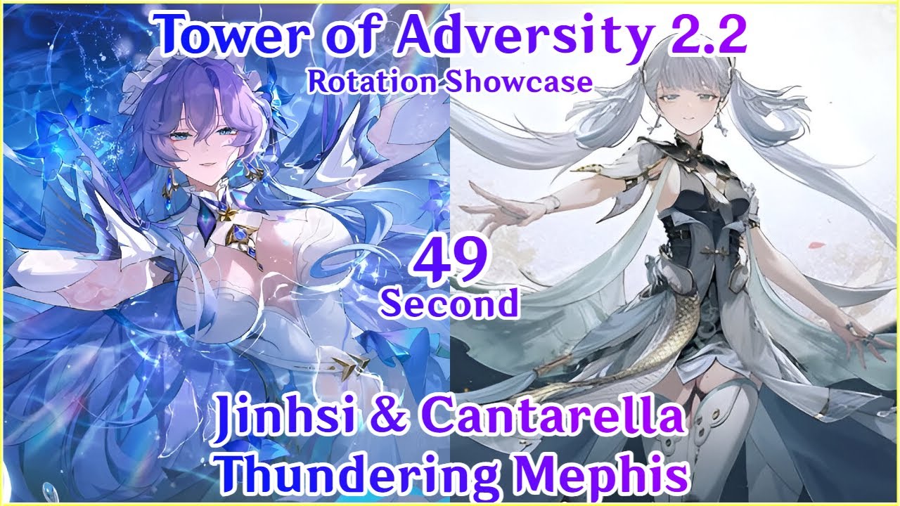 Tower of Adversity 2.2 - S0R1 Jinhsi Cantarella Rotation Showcase | Wuthering Waves