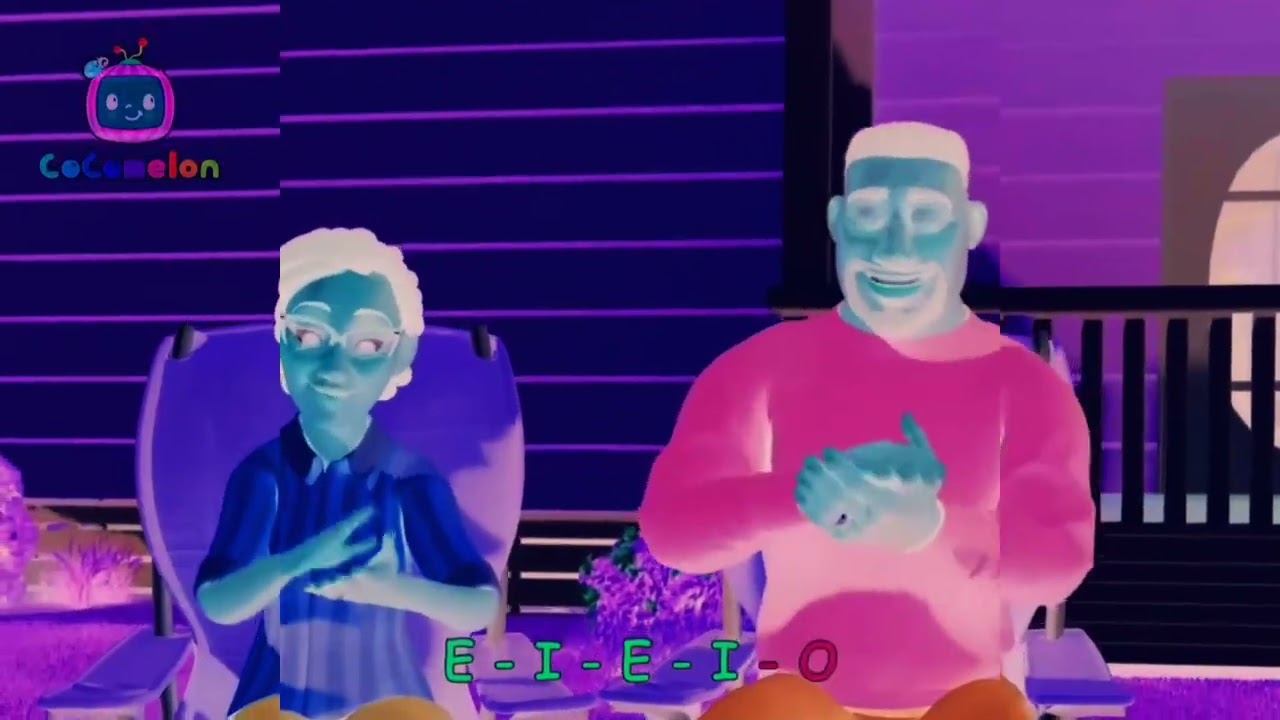 Cocomelon says oh Mac donald had a farm E I E I O / voice pitch effects