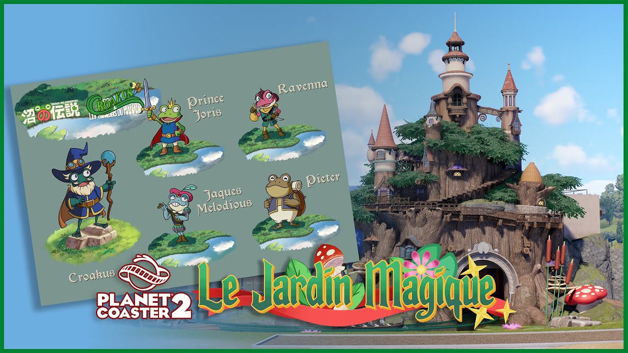 Lore-building for a realistic mid budget fantasy park in Planet Coaster 2 | Le Jardin Magique