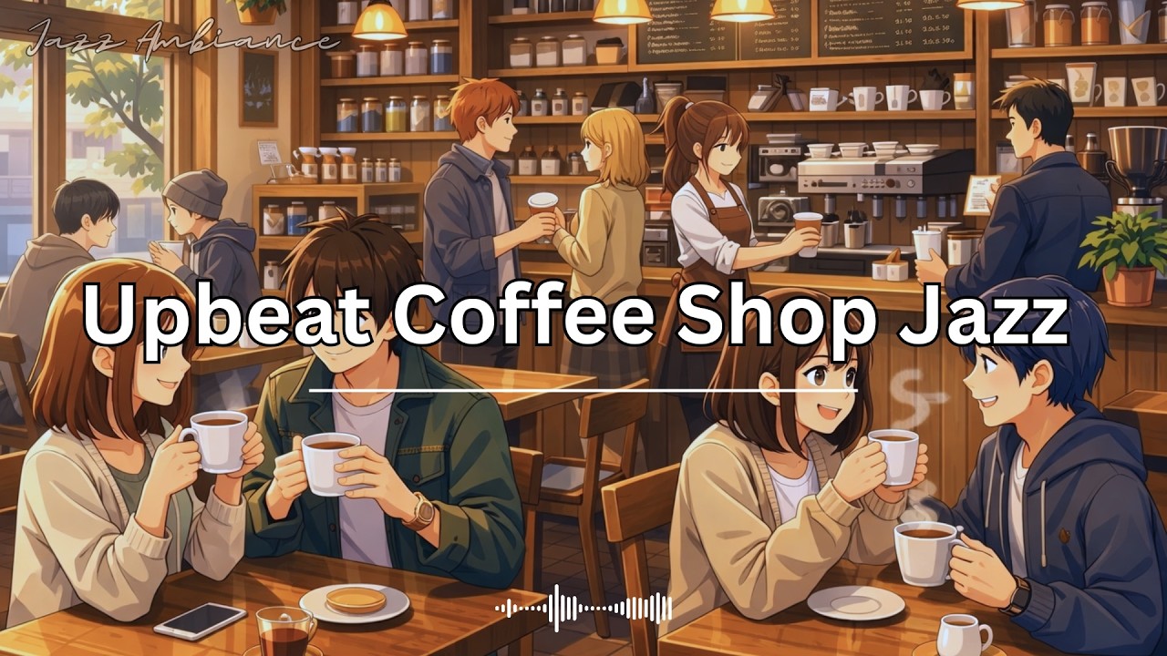 Upbeat Coffee Shop Jazz ☕ Happy Café Music