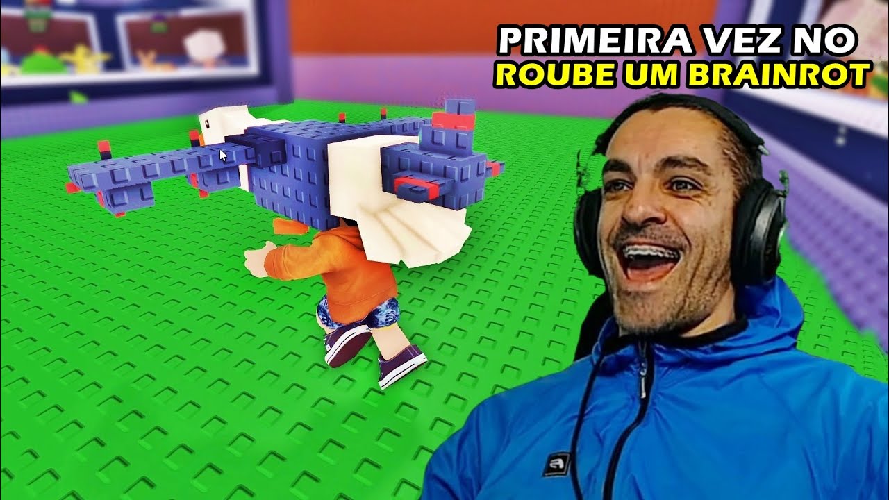 MINHA PRIMEIRA VEZ NO ROUBE O BRAINROT - Roblox