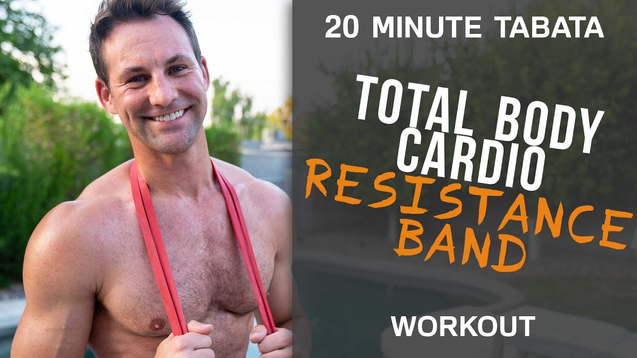 Tabata Total Body Cardio Resistance Band Workout (Follow Along)