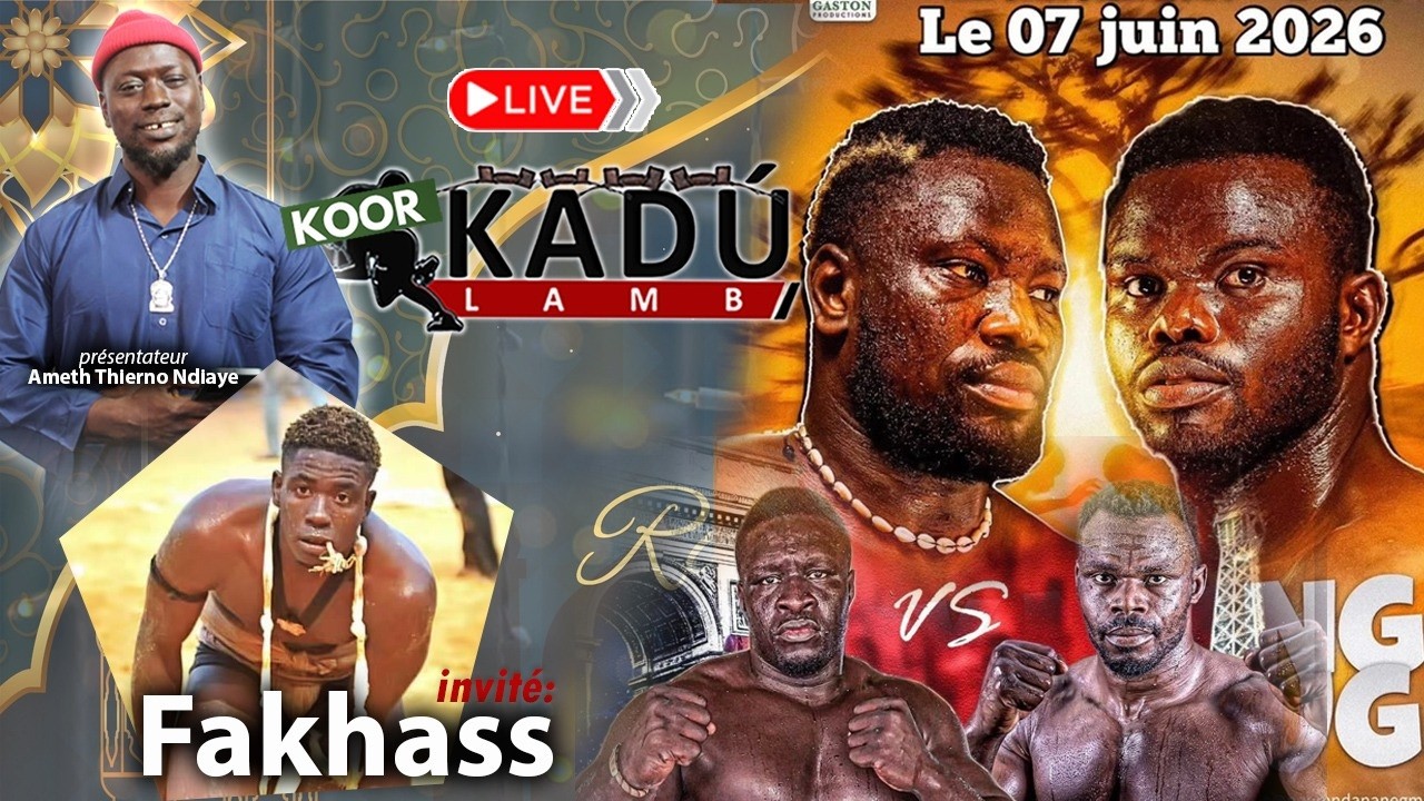 🔴DIRECT/ KADU LAMB_ Après plusieurs reports: Le combat Reug Reug – Boy Niang 2 pour le 7 juin...