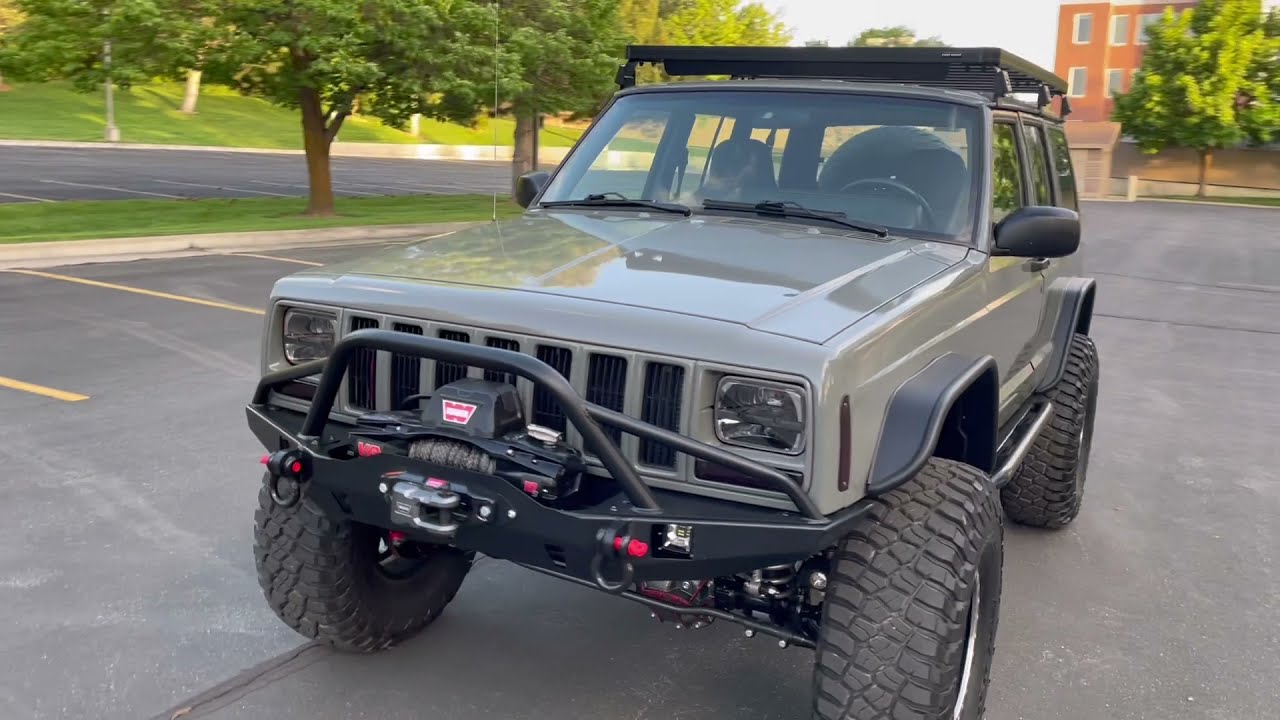 Epic Jeep Cherokee XJ Build in Audi Quantum Gray