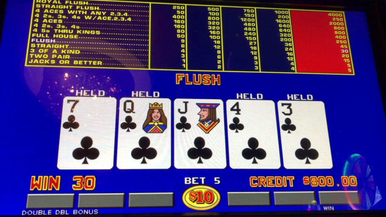 $50 Double Double Bonus. High Limit Video Poker Session from the Golden Nugget AC!!!!