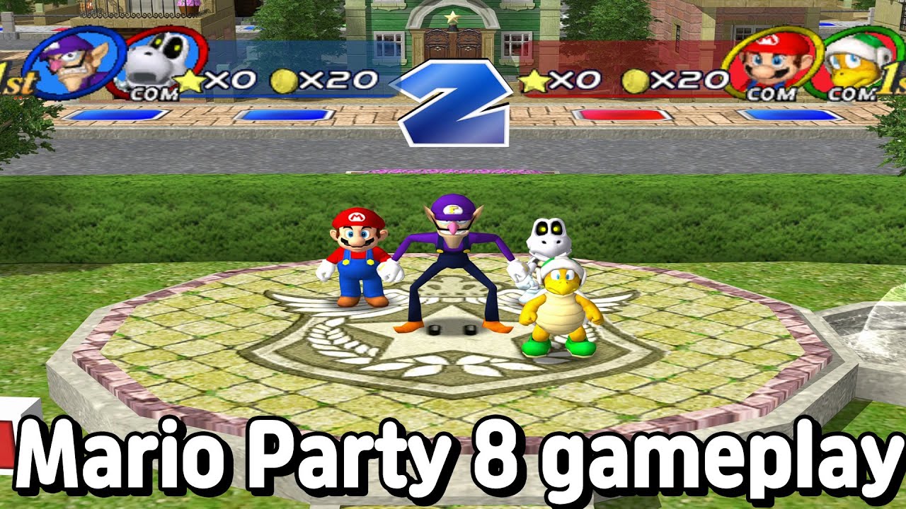 Koopa's Tycoon Town Showdown🍌Waluigi DryBone Vs. Hammer Bro Mario | Mario Party 8 Part 12 | Wii