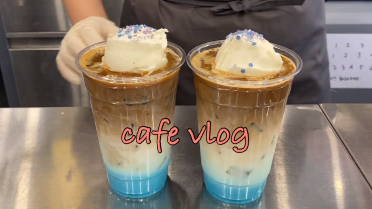 Eng)카페알바 브이로그||카페 브이로그||cafe vlog korea||알바 브이로그||카페사장 브이로그||음료제조영상||카페 창업❤️