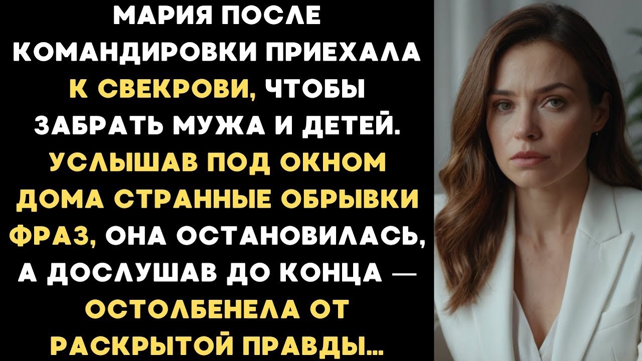 Мария приехала к свекрови забрать мужа и детей, но остолбенела, услышав разговор под окном дома...
