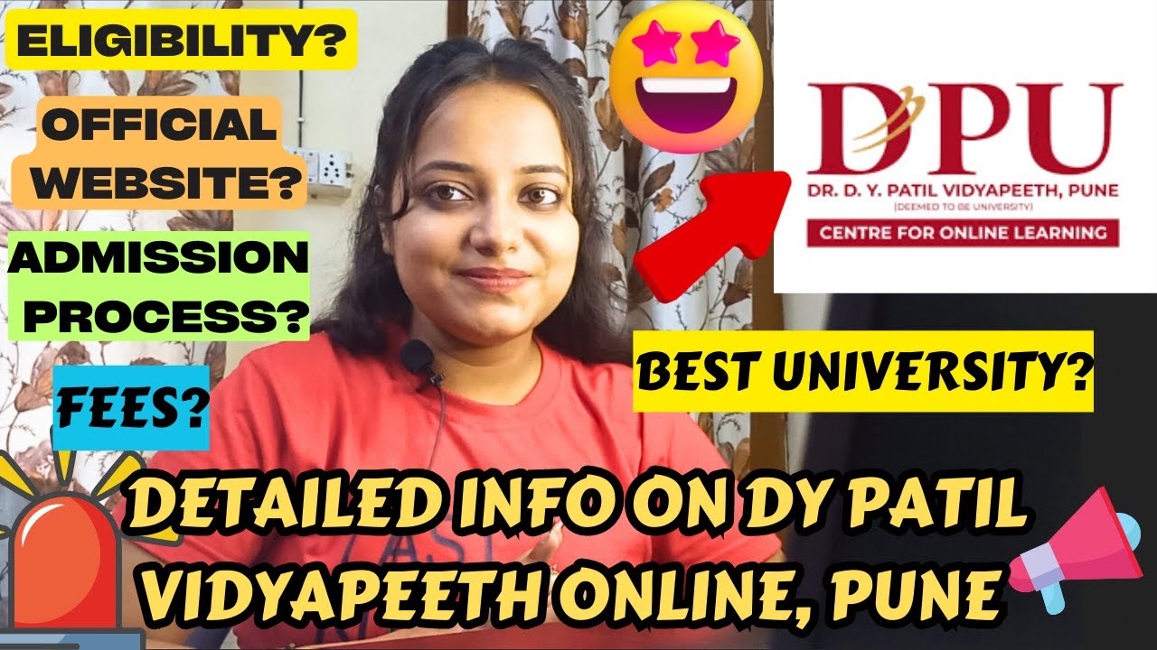 DETAILED review on DY PATIL VIDYAPEETH ONLINE, PUNE | DR DY PATIL UNIVERSITY PUNE ONLINE MBA BBA BCA