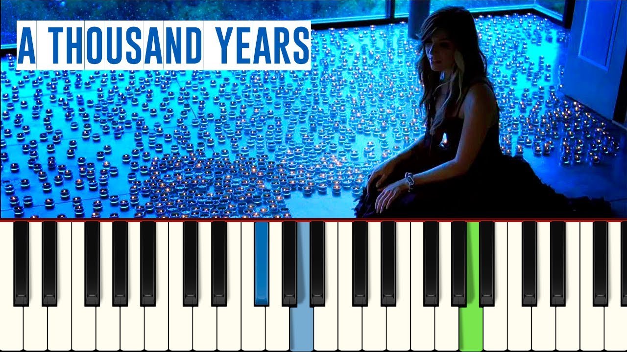 Christina Perri - A Thousand Years - Piano tutorial - MASTER TECLAS