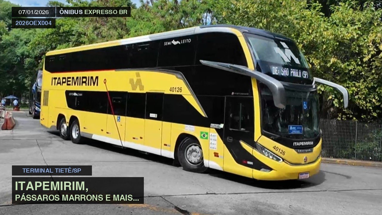 MOVIMENTAÇÃO NO TERMINAL TIETÊ | ITAPEMIRIM, PÁSSAROS MARRONS.