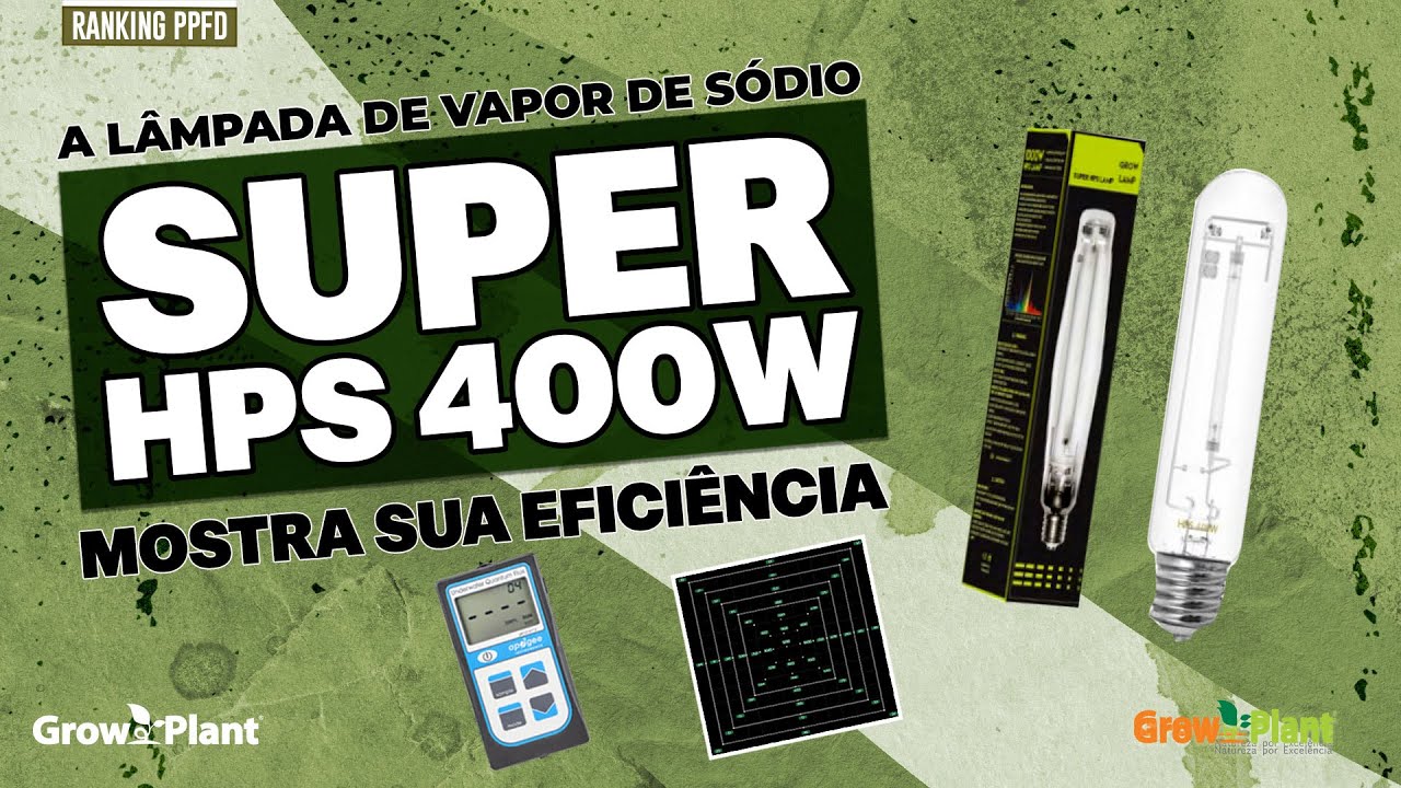 SUPER HPS 400 watts | RANKING DE PPFD