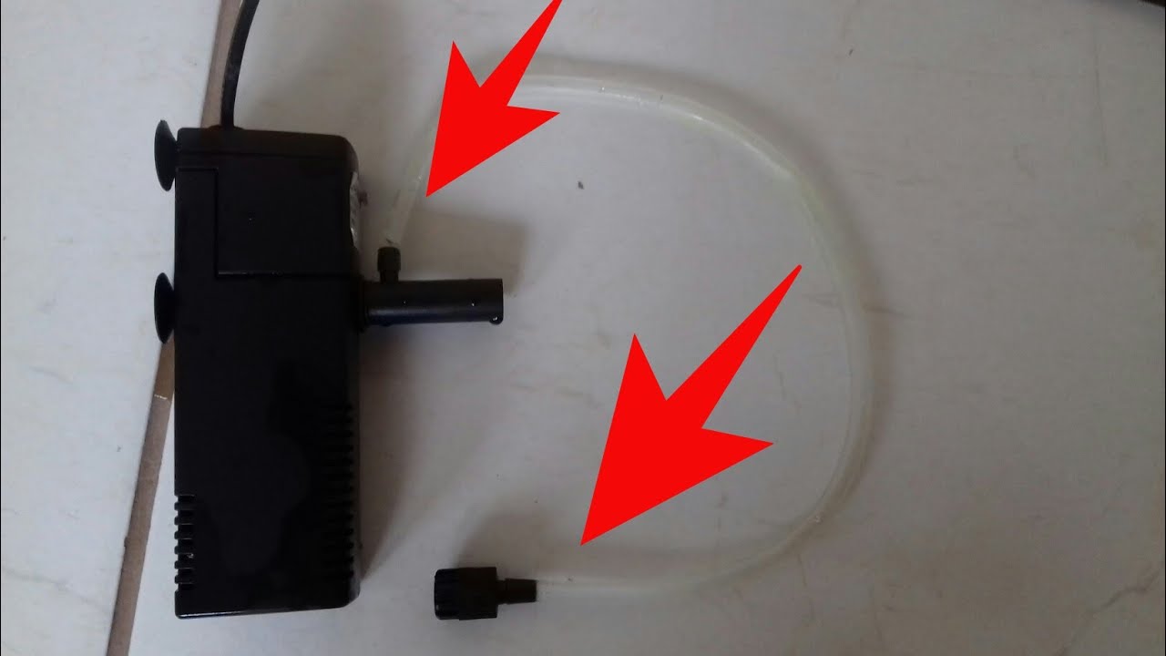 Como usar a mangueira ( mangueirinha ) da maneira correta do filtro interno SUNSUN JP-032F
