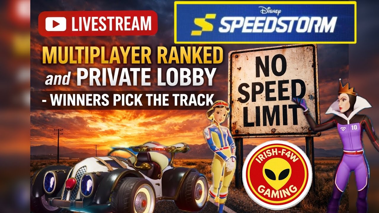 Disney Speedstorm live stream - Irish-F4W Gaming