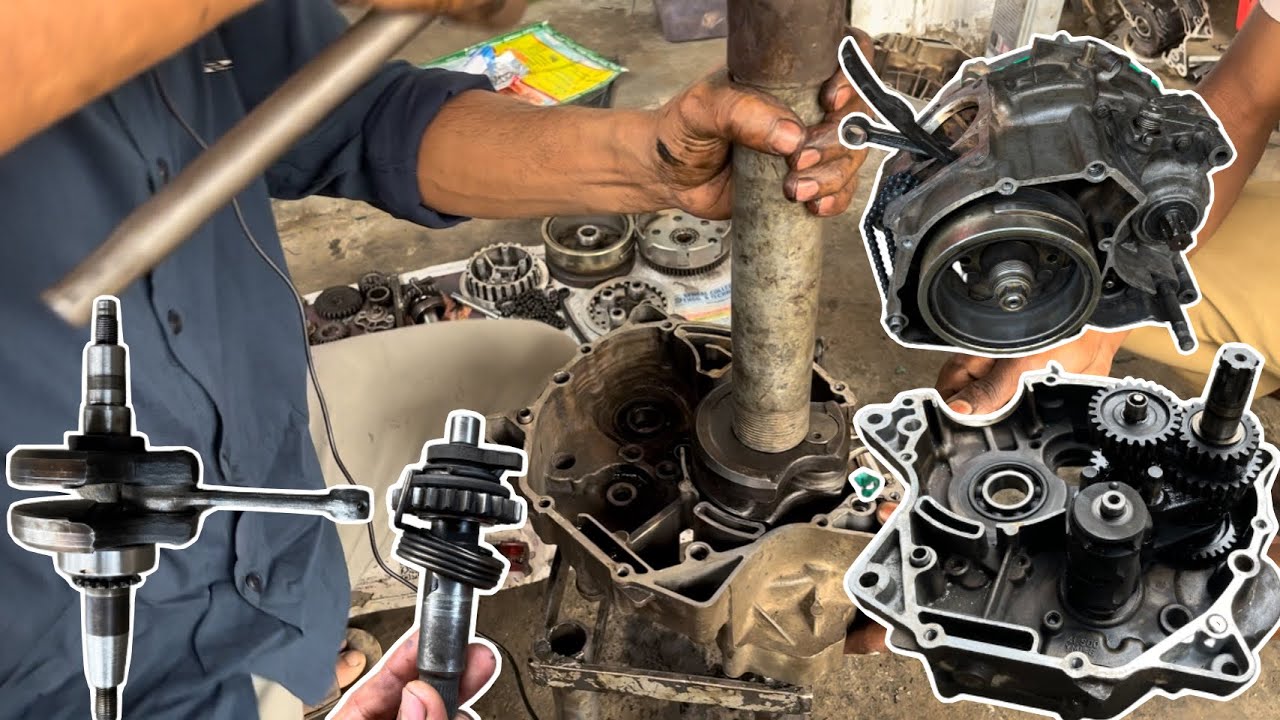 Yamaha crux engine fitting यामाहा क्रैक्स बाईक की में चेंबर एंड इंजन फिटिंग