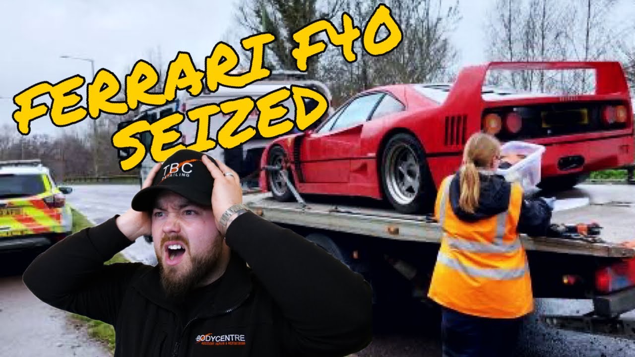 True story behind the Ferrari F40 Seized in Lowestoft