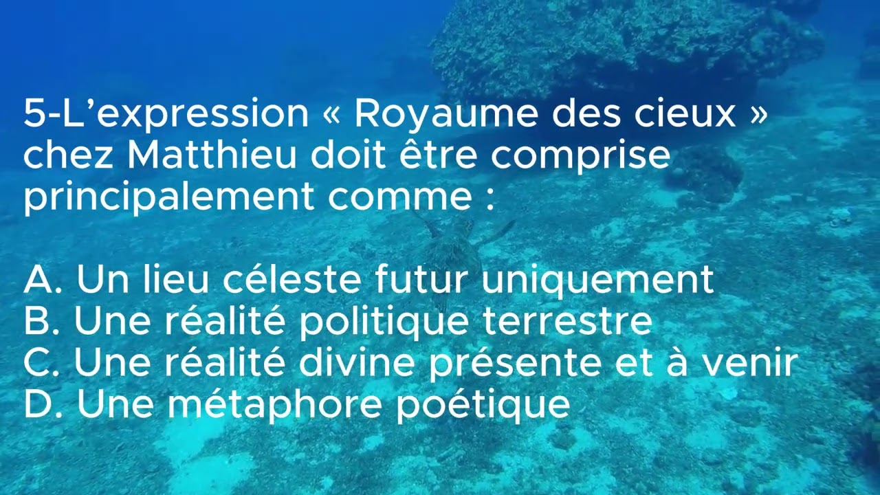 CONNAISSANCE BIBLIQUE/QUESTIONS-REPONSES