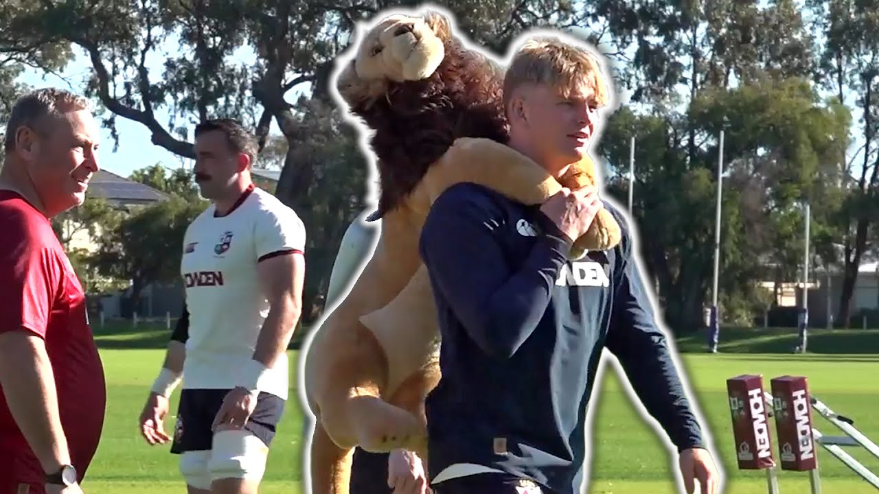 Lions train in Perth ahead of their tour of Australia