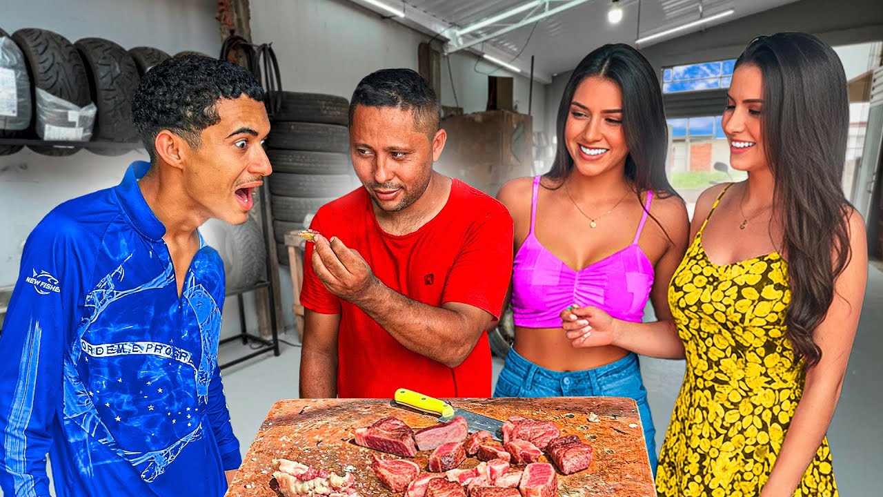 PONDONGA FAZ GRANDE CHURRASCO COM VÁRIAS MULHERES PARA O BRUTINHO 