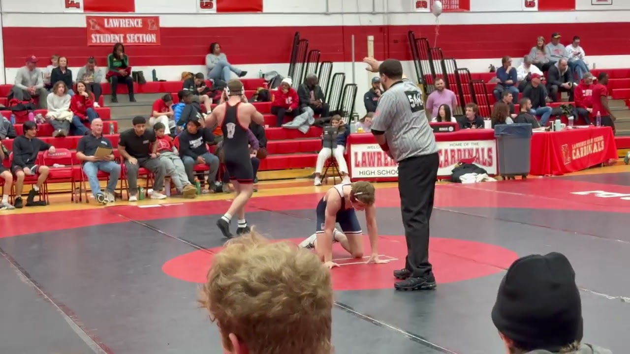 2-7 vs Lawrence HS 157lb Pin