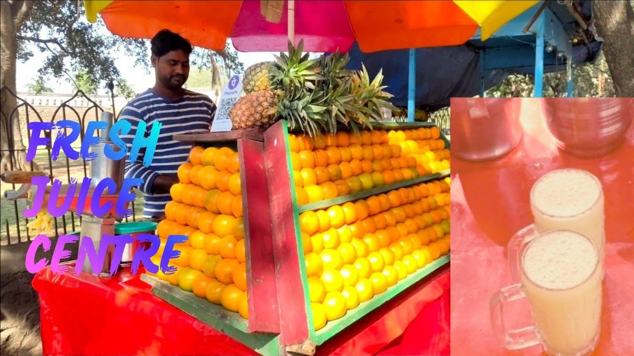  Orange 🍊 Juice Centre || Gagan Mahal, Vijayapur, Bijapur vlogs.Indian street food.