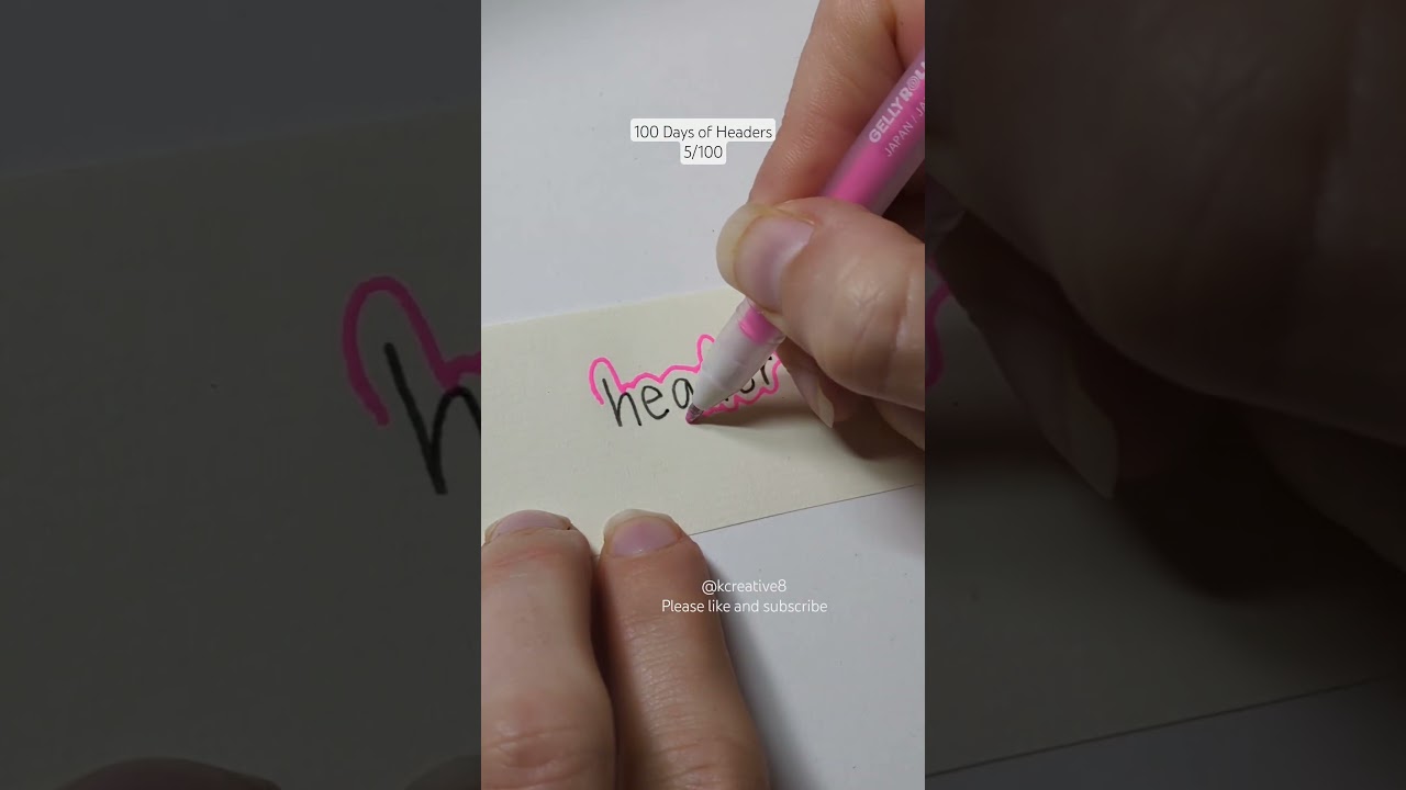 Bullet Journal Notebook Header 5/100