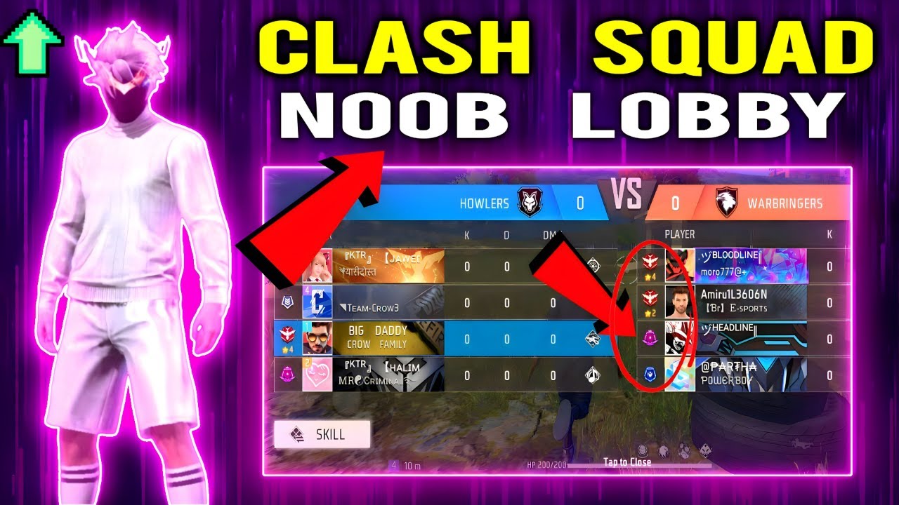 Clash Squad noob lobby trick | CS rank noob lobby 2023 | CS rank me noob kaise laye