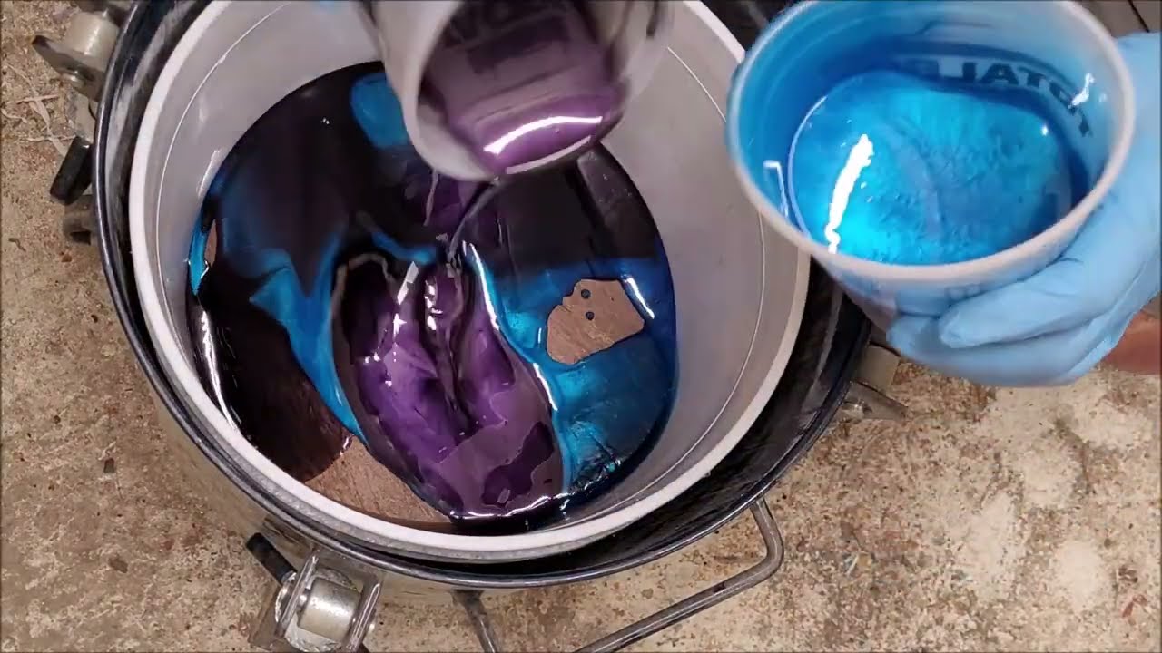Turning Ohia,  Exotic Blue and Purple Resin