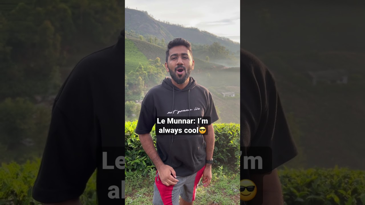 Munnar is always ❤️ Munnar visit during summer season be like | Kerala climate right now #shorts