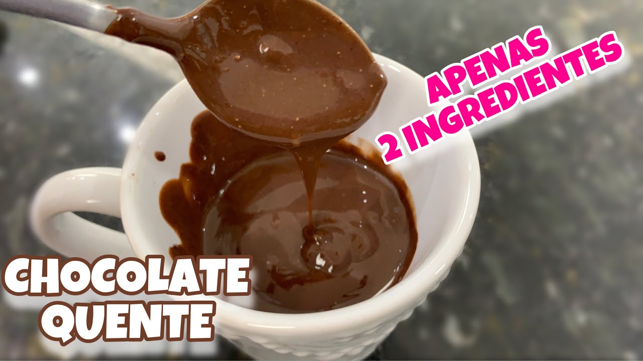 CHOCOLATE QUENTE DE 2 INGREDIENTES