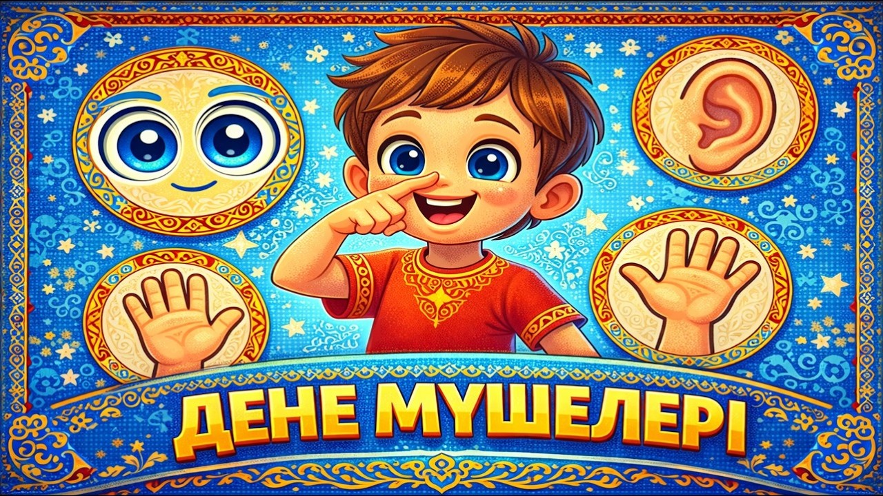 Бұл менің денем! ✨ Балаларға дене мүшелерін үйрету әні | Дамытушы мультфильм 2026