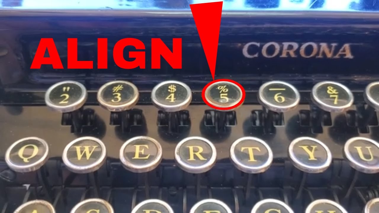 Typewriter Type Alignment, Printing Crooked, Form Slug Face, Twisting Technique