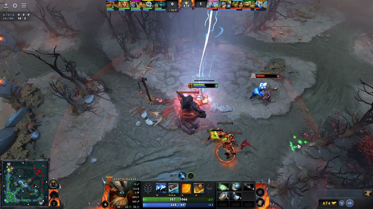 Zeus players are always so greedy | Dota 2 Clips #earthshaker #dota2  #outplayed #godlike #echoslam
