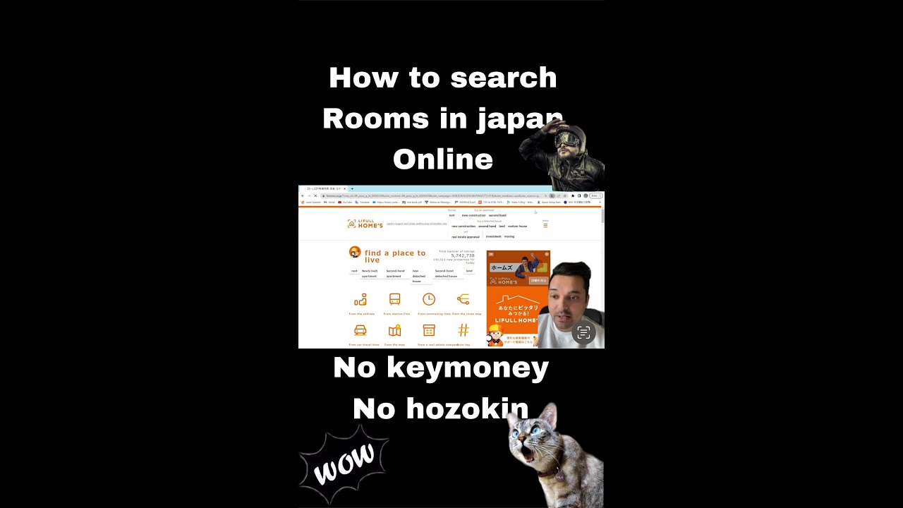 How to search room in japan (online)