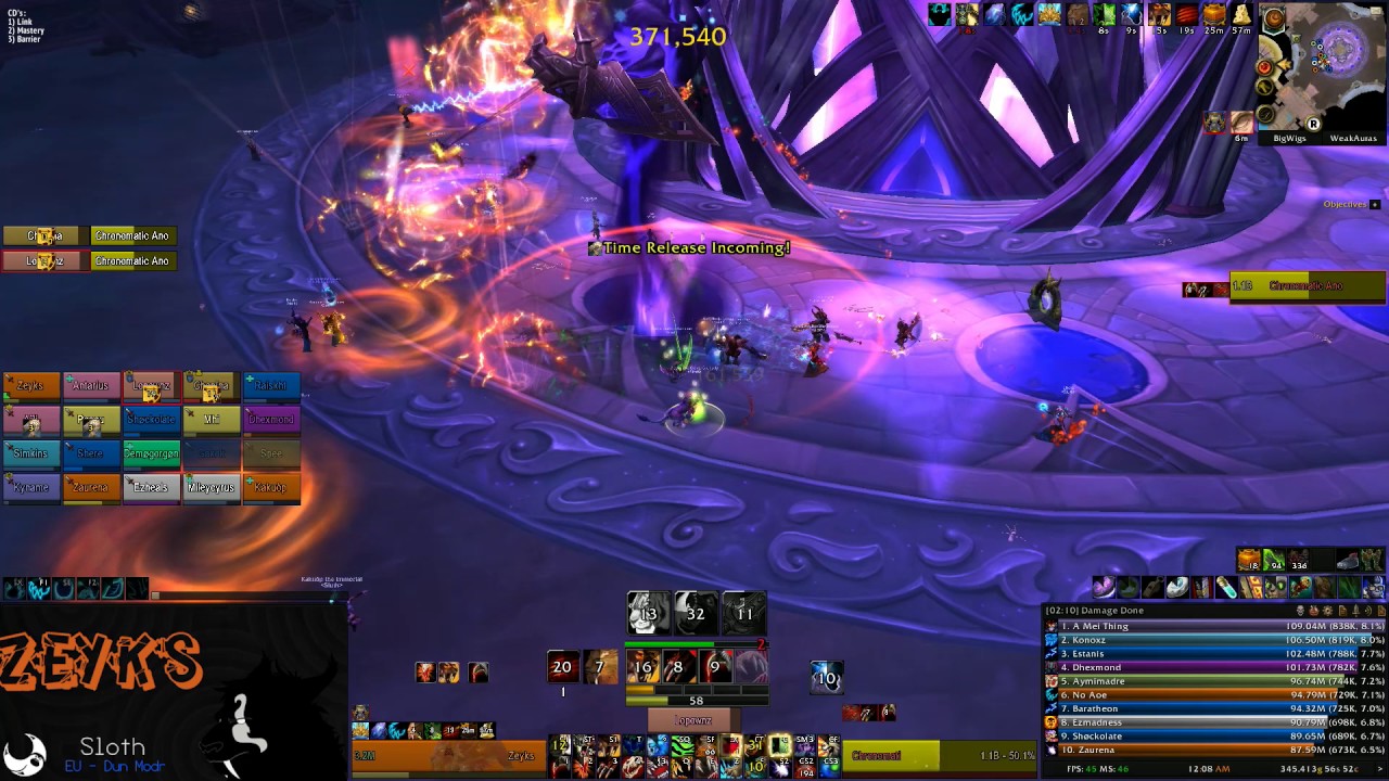 [Mythic] Chronomatic Anomaly - The Nighthold (Feral Druid PoV)