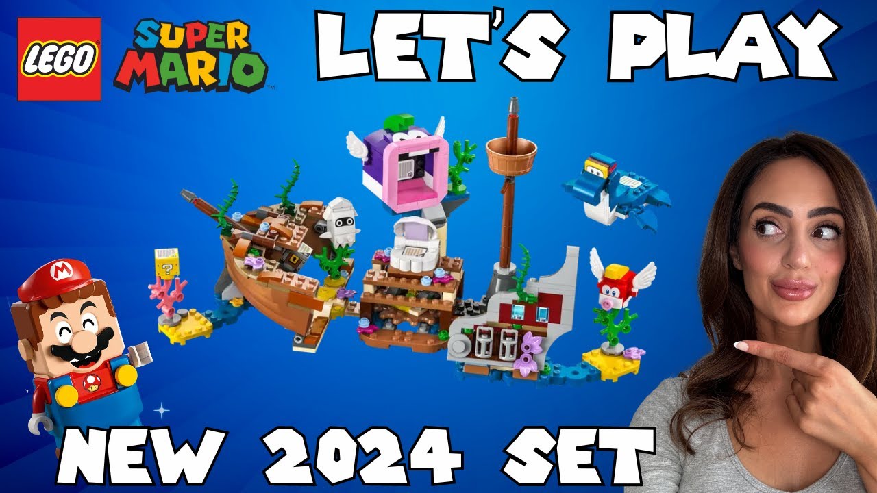 NEW 2024 Super Mario Lego - Unbox & Review - 'Dorrie's Sunken Shipwreck Adventure' 71432
