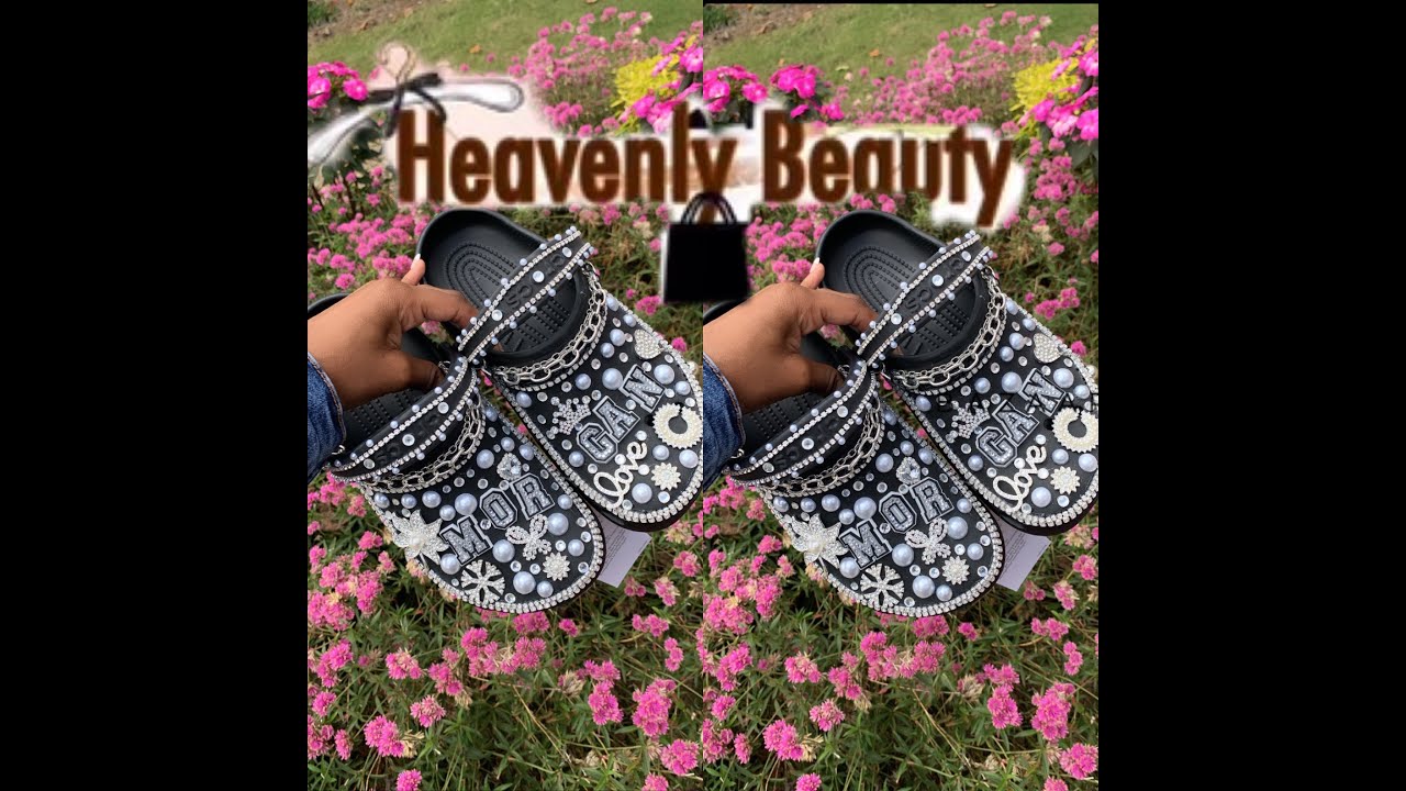 DIY: BLING CUSTOM CROCS : HOW TO ADD CHAINS ON CROCS ? ~MINI TUTORIAL :  #HEAVENLYBEAUTY
