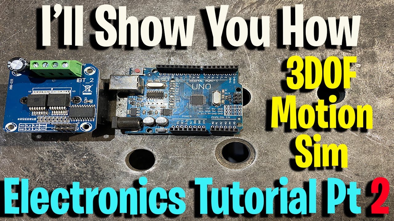Arduino Uno R3 and IBT-2 Wiring A Motion Simulator