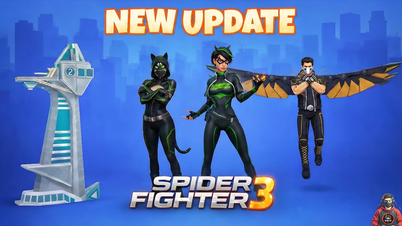 New skin and hero Tower secret and release date spider fighter 3 