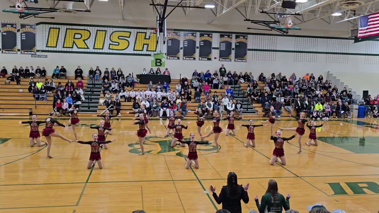 DCE Middle Gold Dance Team Freedom Dance Invite 1-10-26 Jazz Routine 2nd Place 