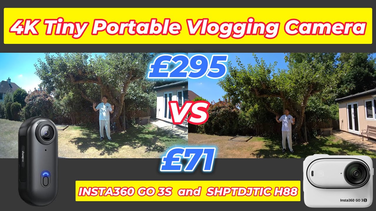 Insta360 GO 3S vs SHPTDJTIC H88 4K – Real 4K Footage Side-by-Side! 🔍 Unboxing & What Your Money Buys