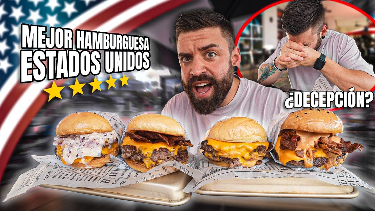 LA MEJOR HAMBURGUESA de ESTADOS UNIDOS 🍔 *es un ÉXITO o una DECEPCIÓN?*