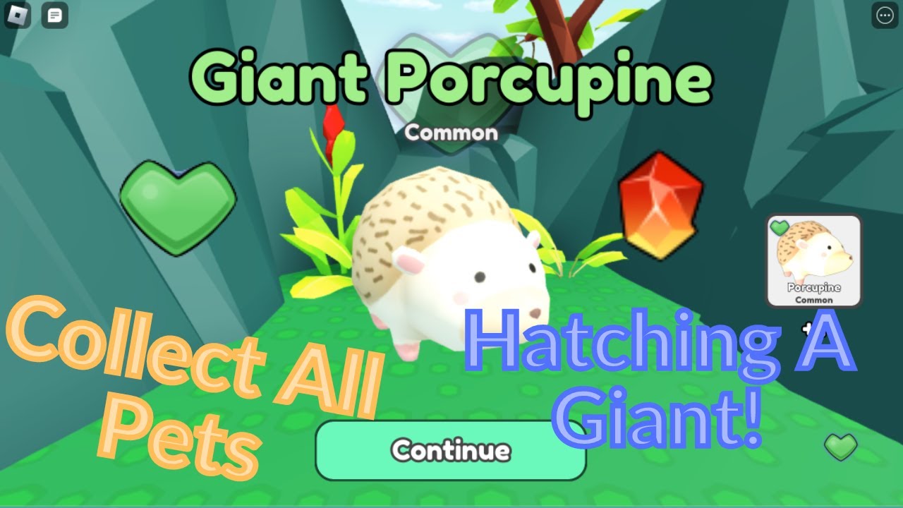 Roblox Collect All Pets | Hatching A Giant Pet!