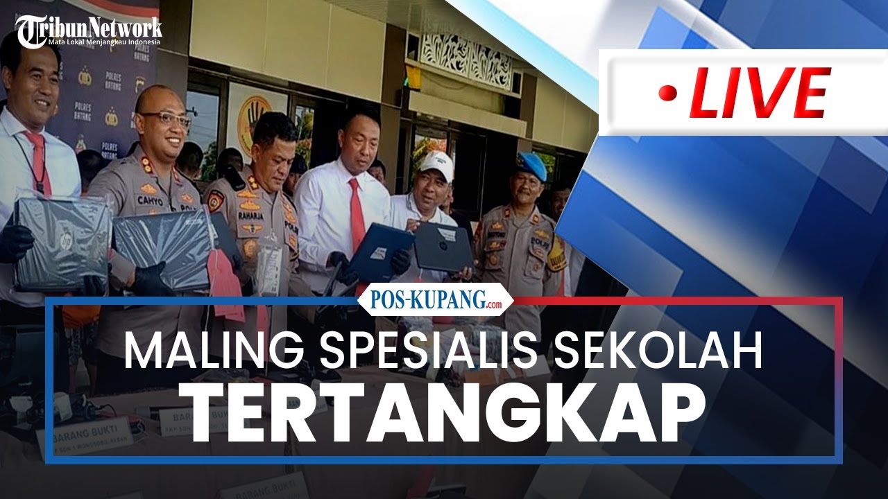🔴LIVE: Maling Spesialis Sekolah Akhirnya Tertangkap, 2 Bulan Bobol 11 SD di Batang Jawa Tengah