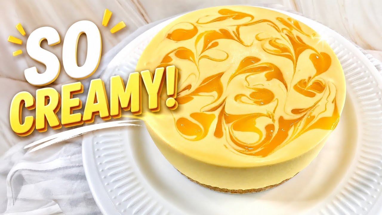 No Bake Mango Cheesecake | 免烤芒果芝士蛋糕